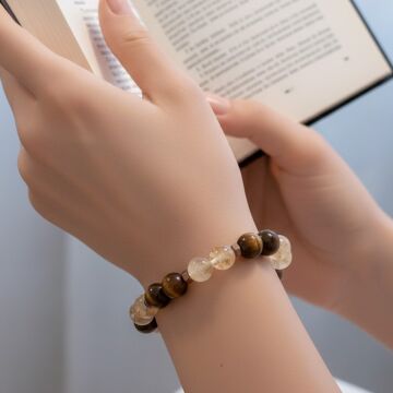 Kaplangözü, Sitrin ve Hematit Doğal Taş Bileklik