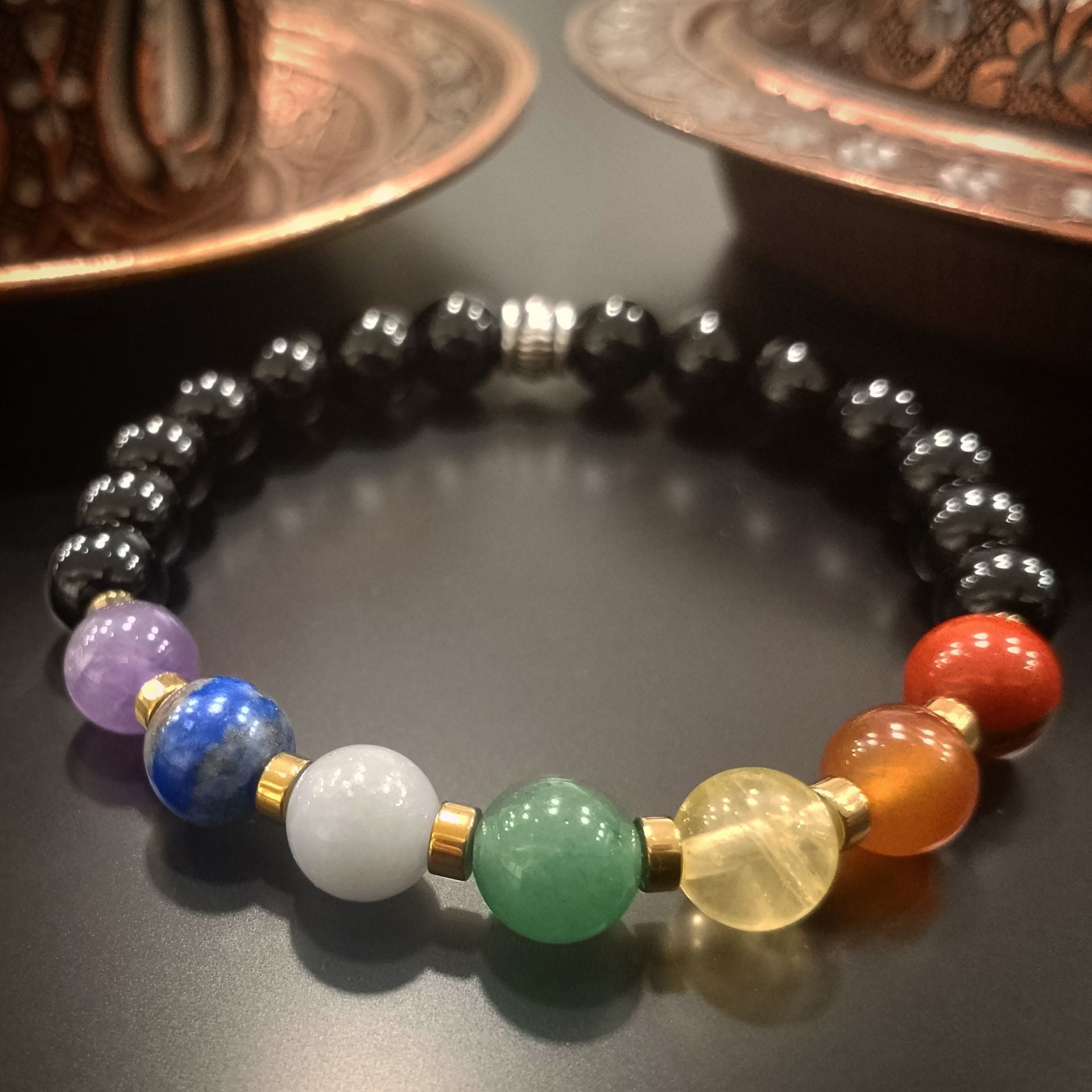 7 Çakra Doğaltaş Bileklik - Çakra Bilekliği