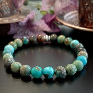 Turkuaz (Firuze) Doğal Taş Bileklik