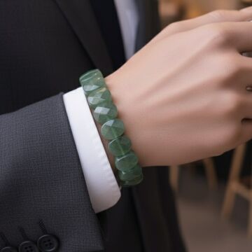 Özel Kesim Aventurin (Şans Taşı) Doğal Taş Bileklik