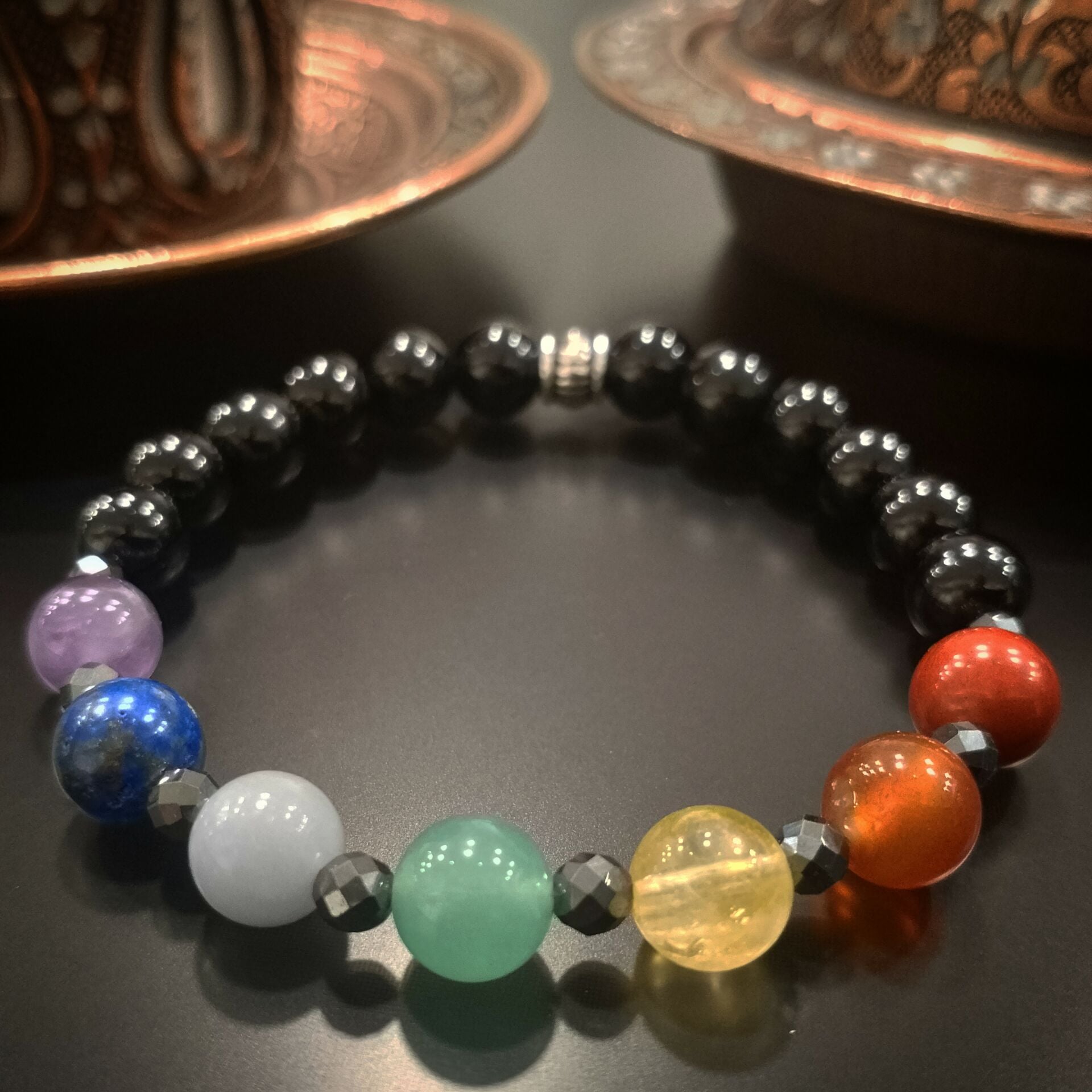 7 Çakra Doğal Taş Bileklik - Çakra Bilekliği