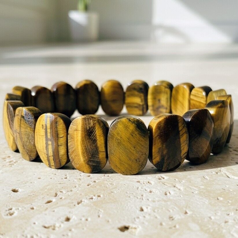 Özel Kesim Kaplangözü (Cesaret Taşı) Doğal Taş Bileklik