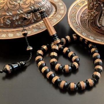 Bakır işlemeli Kuka Ağacı Tespih