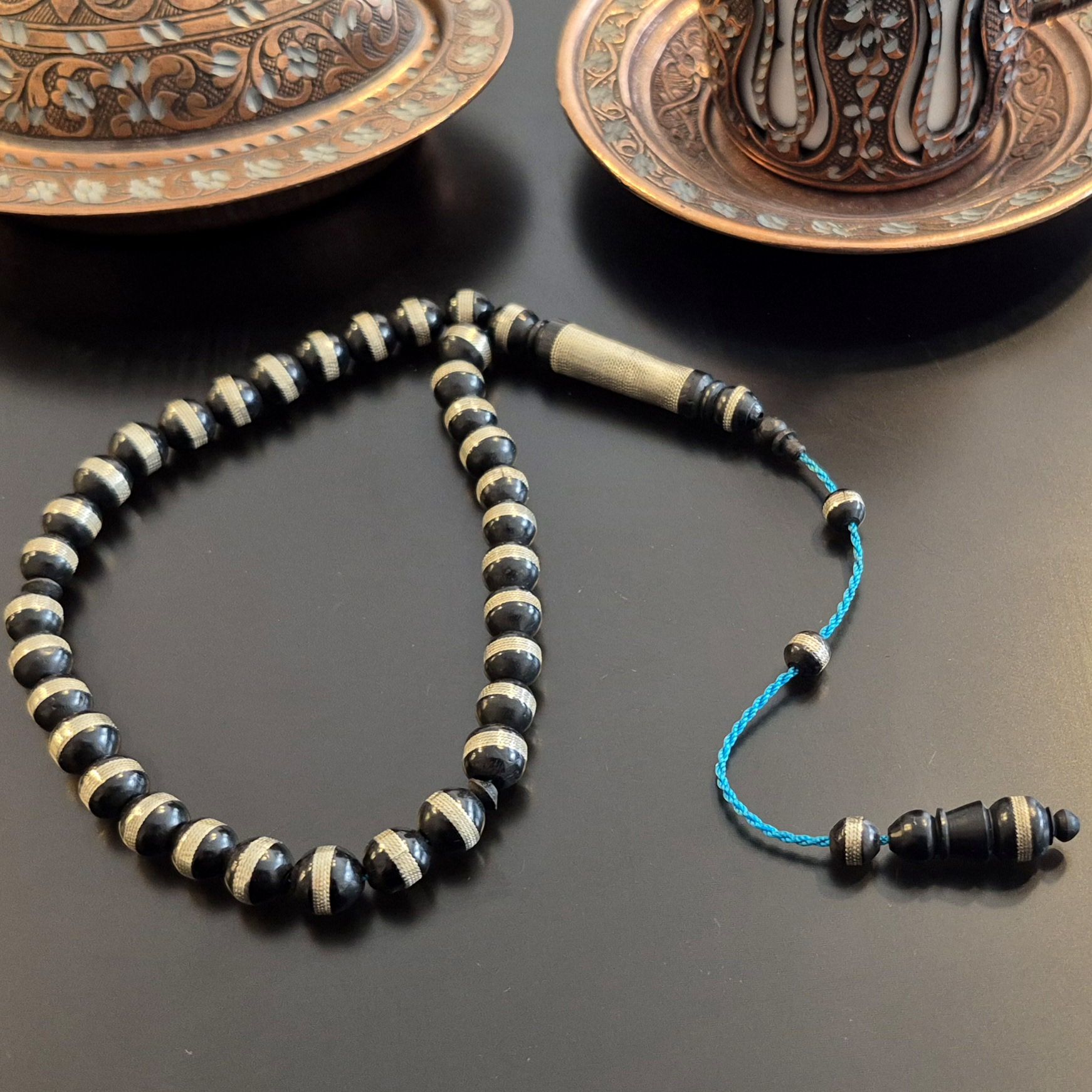 Pirinç işlemeli Kuka Ağacı Tespih