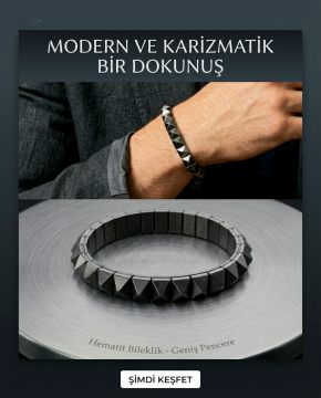 Hematit Taşı Tasarım Bileklik