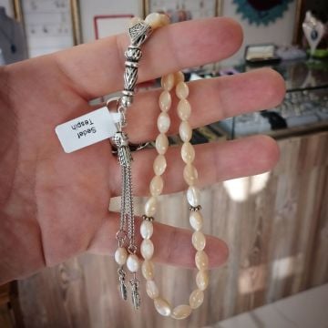 Arpa Kesim Kahverengi Sedef Tesbih