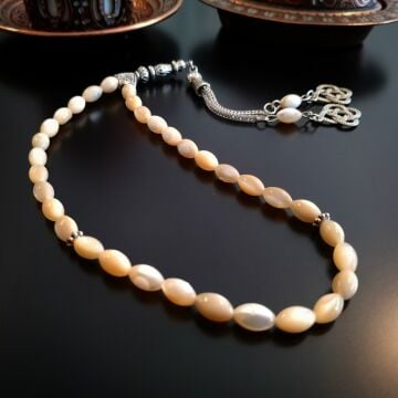 Arpa Kesim Kahverengi Sedef Tesbih