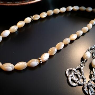 Arpa Kesim Kahverengi Sedef Tesbih