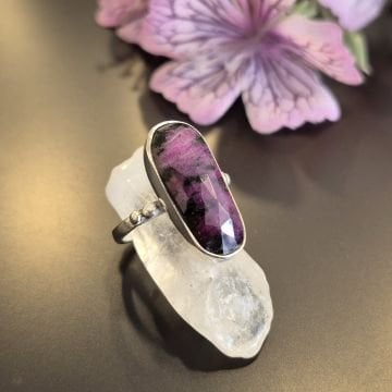 Yakut Taşı Gümüş Yüzük