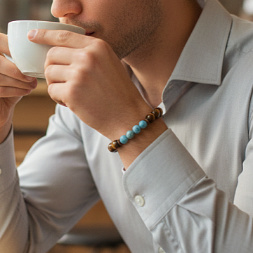 Kaplangözü, Apatit ve Hematit Tasarım Doğal Taş Bileklik