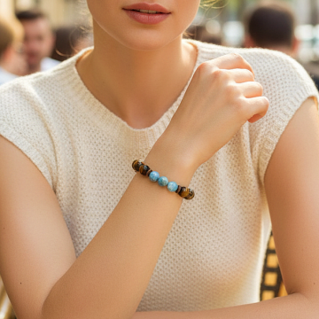 Kaplangözü, Apatit ve Hematit Tasarım Doğal Taş Bileklik