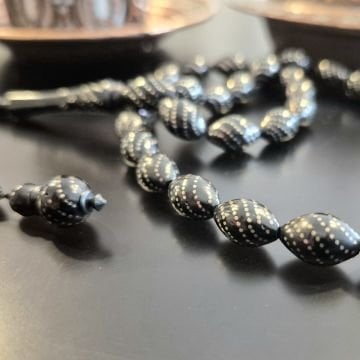 Gümüş İşlemeli 33 lük Kuka Tesbih