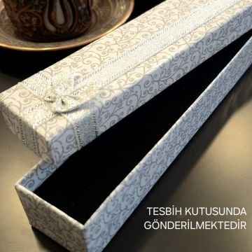 Usta İşçilikli Sistemli Vişne Tonu Kapsül Kesim 33 lük Ateş Tesbih