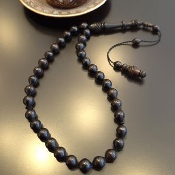 Oyma İmame Usta İşçilikli Abanoz Tesbih