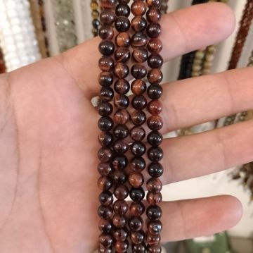 Kızıl Kaplangözü Doğal Taş Dizi 6mm