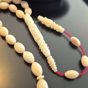 Oyma İmame Usta işçilikli 33 Lük Kemik Tesbih