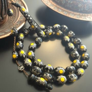 Gümüş İşlemeli 33 lük Kuka Tesbih