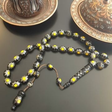 Gümüş İşlemeli 33 lük Kuka Tesbih