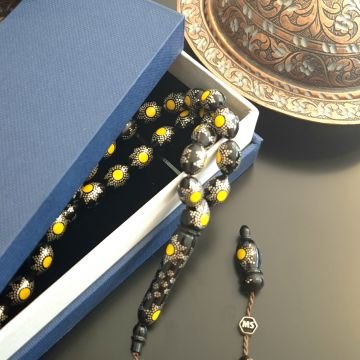 Gümüş İşlemeli 33 lük Kuka Tesbih