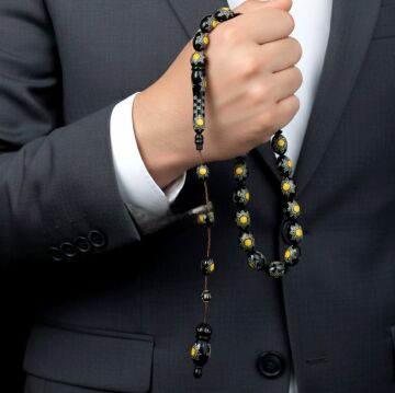 Gümüş İşlemeli 33 lük Kuka Tesbih