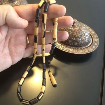 Kapsül Kesim Abanoz Ağacı 33 lük Tesbih