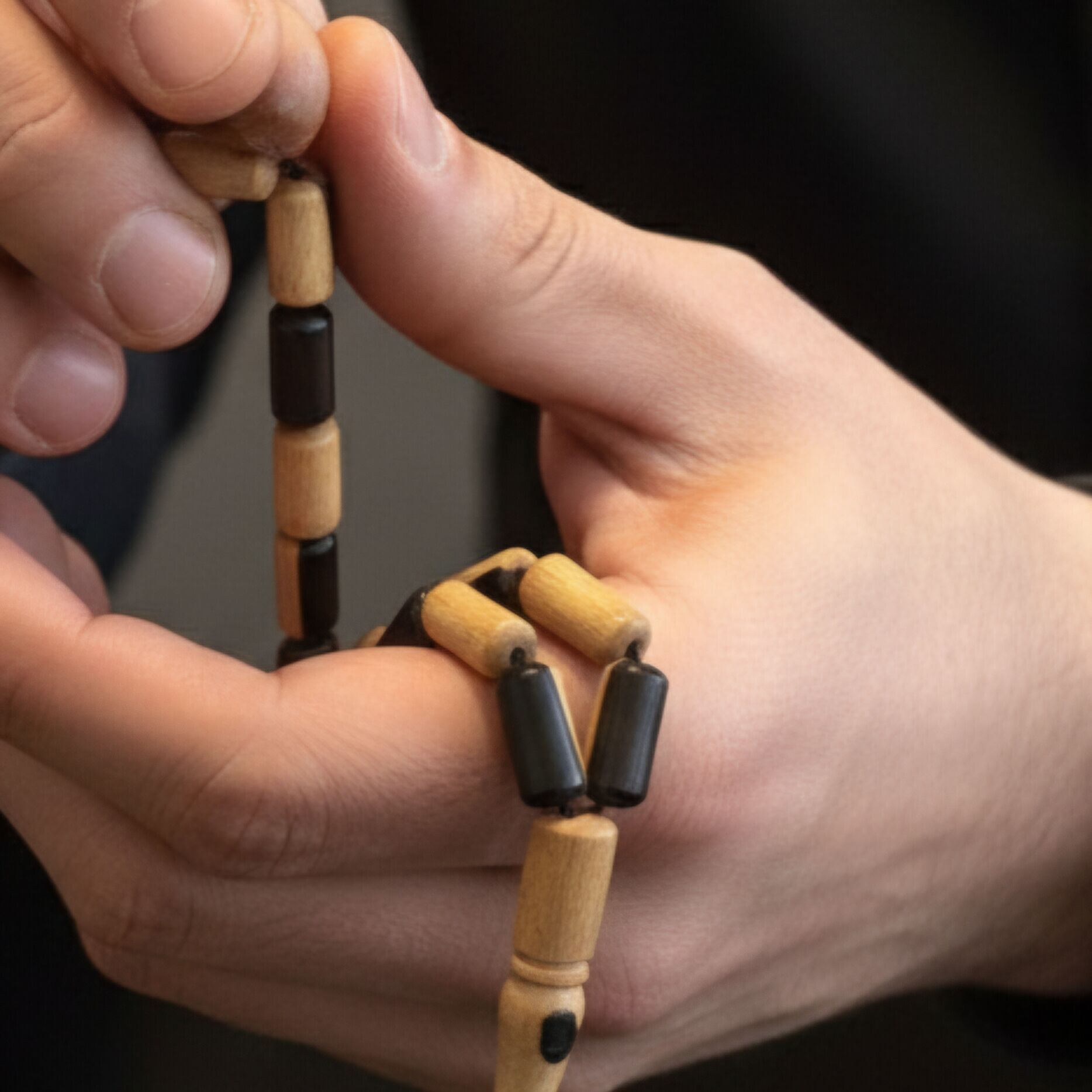 Kapsül Kesim Abanoz Ağacı 33 lük Tesbih