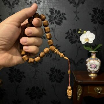 İmame İşlemeli Kapsül Kesim Ay Yıldız Kuka Efe Tesbihi