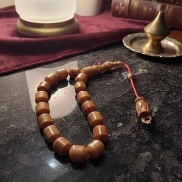 İmame İşlemeli Kapsül Kesim Ay Yıldız Kuka Efe Tesbihi