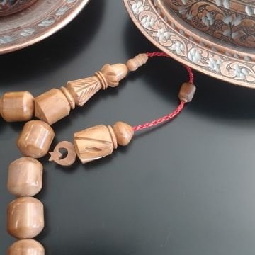 İmame İşlemeli Kapsül Kesim Ay Yıldız Kuka Efe Tesbihi