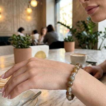 Labradorit Taşı Doğal Taş Bileklik