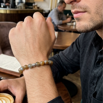 Labradorit Taşı Doğal Taş Bileklik