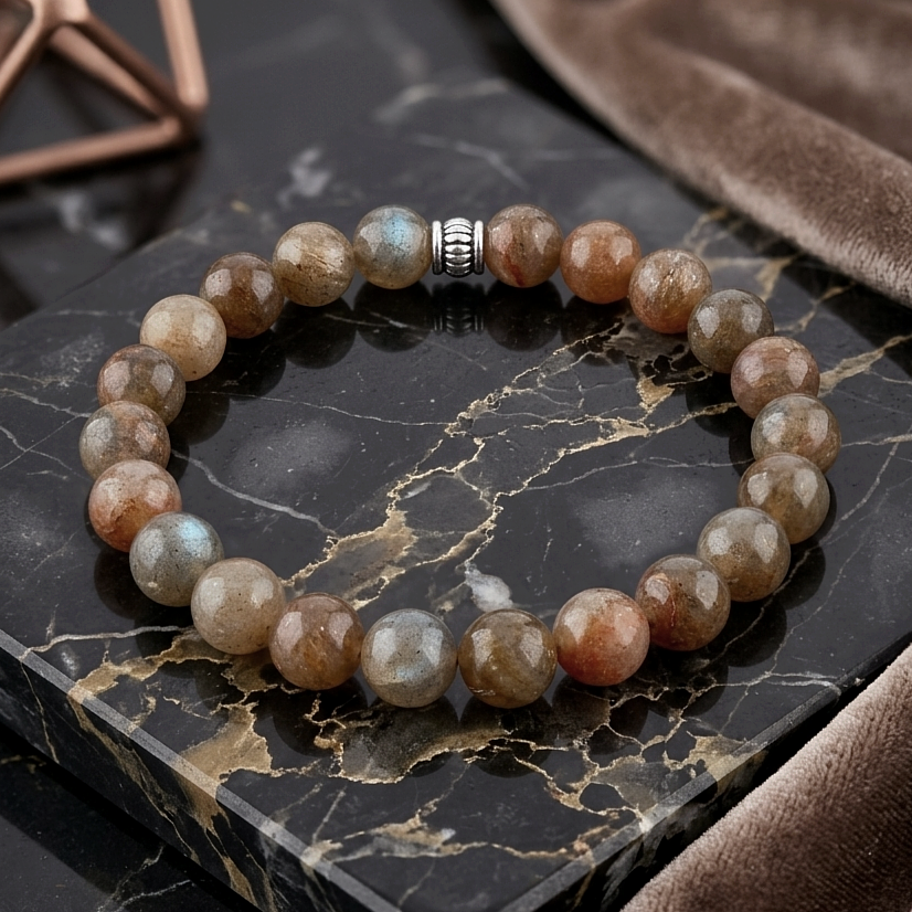 Labradorit Taşı Doğal Taş Bileklik