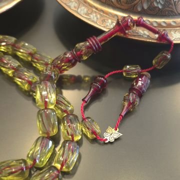 Kalem İşçilikli Usta İşi Oyma İmame Sistemli Kapsül Kesim 33 lük Ateş Tesbih