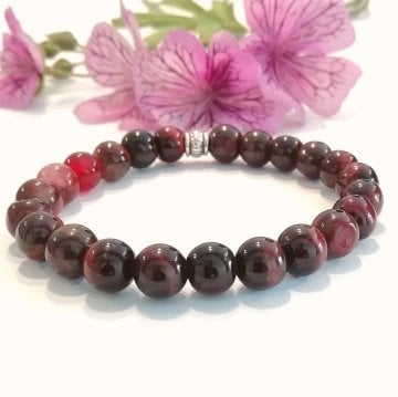 Kızıl Kaplangözü Doğal Taş Bileklik