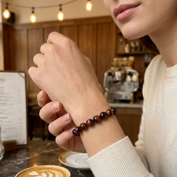 Kızıl Kaplangözü Doğal Taş Bileklik