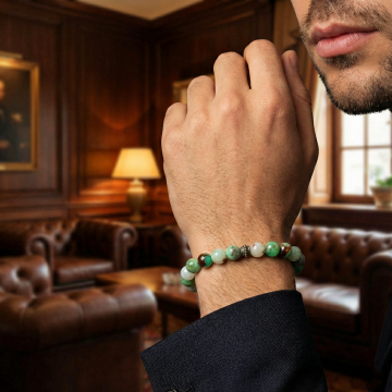 Krizopras Doğal Taş Bileklik