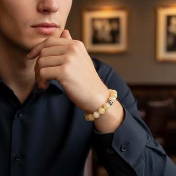 Kalsit Doğal Taş Bileklik