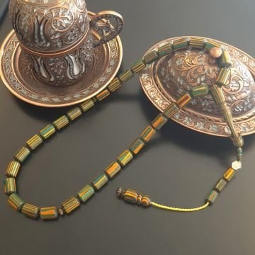 Usta İşi Kapsül Kesim Kafur Ağacı 33 lük Tesbih