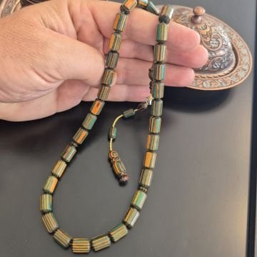 Usta İşi Kapsül Kesim Kafur Ağacı 33 lük Tesbih