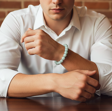 Akuamarin Doğal Taş Bileklik