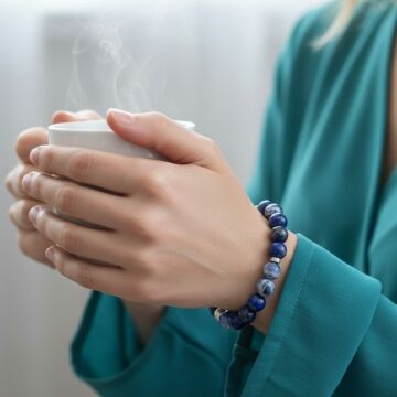 Lapis Lazuli ve Sodalit Taşlı Doğal Taş Bileklik - Zihinsel Berraklık ve İçsel Huzur Temalı