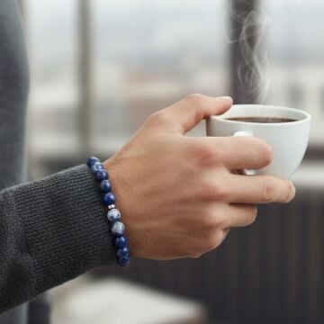 Lapis Lazuli ve Sodalit Taşlı Doğal Taş Bileklik - Zihinsel Berraklık ve İçsel Huzur Temalı