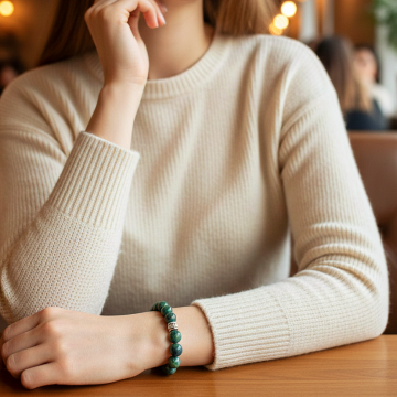 Azurit Doğal Taş Bileklik