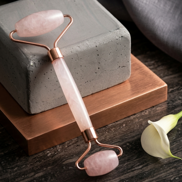 Pembe Kuvars Roller Masaj Taşı