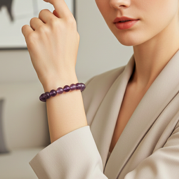 Ametist Doğal Taş Bileklik