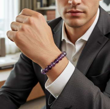 Ametist Doğal Taş Bileklik