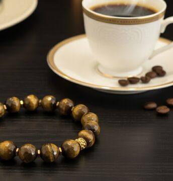 10 mm Faset Kesim Kaplangözü Doğal Taş Bileklik