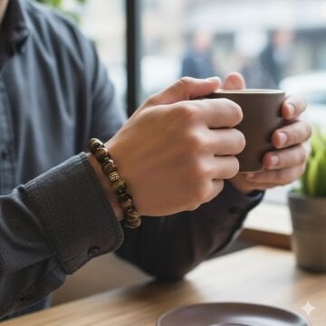 10 mm Faset Kesim Kaplangözü Doğal Taş Bileklik