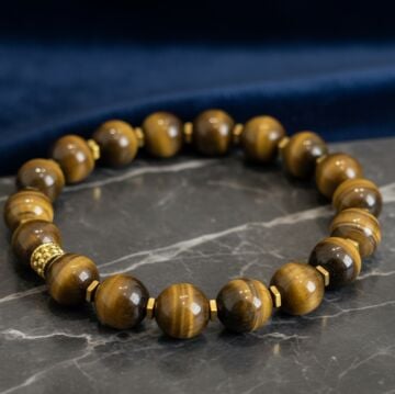 10 mm Faset Kesim Kaplangözü Doğal Taş Bileklik