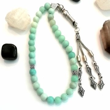 Amazonit Taşı Tesbih